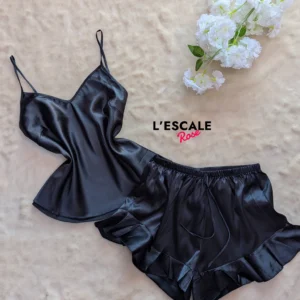 Ensemble bustier short - noir